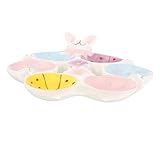 LIFKOME Kaninchen Schmuck Tablett Eieraufbewahrung Eierhalter Huhn Eierhalter Dekorative Eier Keramik Eierablage Keramik Hasen Entzückende Eierbecher Halter Für Gekochte Eier Kinder