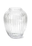 Kähler Vase H18.5 cm Hammershøi aus mundgeblasenem Glas dänisches Design, klar