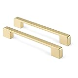 goldenwarm 10 Stück Küchengriffe Edelstahl Möbelgriffe Gold Türgriffe Gold Griffe Möbel -LS9901GD160 Schrankknöpfe Vintage Türgriffe Küche Küchengriffe 160mm Lochabstand