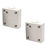 2x Schrankschalter Truhenschalter 2A 250V Türschalter Türkontaktschalter Schrank Schalter Taster Kontaktschalter für Möbeltür Möbelschalter | weiß