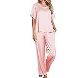 YOGALULU Coole Sachen Für Teenager Mädchen Zimmer 1 Womens Independence Day Print Zweiteiliges Kurzarm-Top und Shorts Running Yoga Sportanzug Trainingsanzug Damen