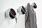 Philippi - Sphere Garderobenkugel - Design, Wanddeko, Flurgarderobe, Kleiderhaken, Aluminium hochglanzpoliert
