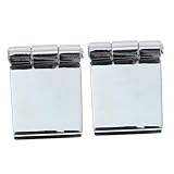 DOITOOL 2 Stück Glastürscharniere Rahmenlose Duschtürscharniere Für Schranktüren Glas-Bücherregal Badewannen-Bildschirmscharniere Türdrehscharniere Set Möbeltürscharniere