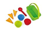 Hape E4057 - Eisdiele-Förmchen, Strandspielzeug/Sandspielzeug, mehrfarbig, 18.5 x 6.1 x 34.5 cm