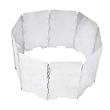 Uxsiya Windschutzscheibe für Campingkocher 9 15×8×2 Outdoor Tragbare Faltbare 9-Platten Campingkocher Windschutzscheibe mit Tragetasche