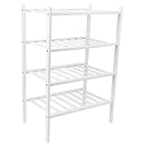 4-stufiges Schuhregal, Schrank-Schuhregal, Vielseitig Einsetzbar, Stapelbar, Wasserdicht, für Zuhause