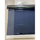 Bambusrollo Spiegel Rollo Über Schattierungen Sonnenschutz, See-Through Sun Blocking Privacy Roll Up Blind Mit Halterungen, Wohnzimmer-Balkon-Fenstertönungsfolie (Color : WxH, Size : 95x250cm/37.4x9