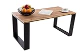 Couchtisch - Wohnzimmertisch Modern Perfekt für Büro oder Wohnzimmer - Rechteckiger Kaffeetisch im modernen Stil 105x50x49 cm, Mittel- oder Beistelltisch für Tee und Kaffee (Craft Eiche)