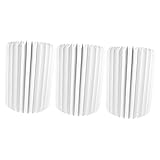 Veemoon 3 Stück Papierlaternen Gefalteter Papierlampenschirm Origami-Lichtschirm Empire-Lampenschirme Innendekoration Tischlampenschirme Hängelampen Innenfass-Lampenschirme