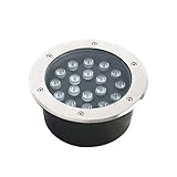 GOFQB LED-Brunnenbeleuchtung Wasserdicht eingebettet Vergrabene Lichter Im Freien vergrabene Lichter 12V/24VSpannung für: Villa/Terrasse/Garten/Gang (Color : Positive white light, Size : 12W)