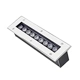 WZYJLyds Bodenstrahler Außen Rechteck, 9W LED BodenleuchteGebäude-Außenwandfluterlampe IP67 Wasserdicht Hohe Tragfähigkeit Blitzschutz (Farbe : rot, Größe : 24V)