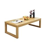 JHKZUDG Couchtisch Massives Holzkiefernoberteil,Massives Holz Rechteckiger Wohnzimmertisch,Vintage Wood Center Tische Von Industry, Tische,Für Wohnzimmer -Heimbüro,Wood