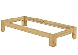 Erst-Holz® Futon, Einzel Bett 90 x 200 cm Kiefer massiv ohne Zubehör 60.67-09 oR