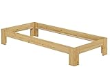 Erst-Holz® Futon, Einzel Bett 90 x 200 cm Kiefer massiv ohne Zubehör 60.67-09 oR