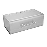 HAC24 Design Edelstahl Brotkasten Silber Metall Brotbox Brotkiste Brotbehälter Brot Kiste Box Aufbewahrung