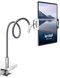 Lamicall Schwanenhals Tablet Halter- Lazy Flexible Einstellbare Lang Arm Ständer für iPad Mini 2 3 4, Neu iPad Pro 2022, iPad Air, iPhone, und Weitere 4,7-10,5 Zoll Geräte - Grau