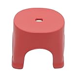 Veemoon Bank Ottomane Reisehocker Orange Ottomane Holzhocker Tritthocker Rutschfester Hocker Rutschfester Tritthocker Tritthocker Für Kinder Badezimmerhocker Fußhocker