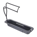 BESTonZON Organisatoren Lagerung Regal Waschbecken Küche Waschbecken Veranstalter Teleskop Schwamm Rack Waschbecken Schwamm Halter Sauber Korb Seifenhalter Lagerung Rack Schwarz Pp