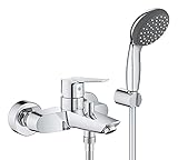 GROHE Start - Einhand-Wannenarmatur (1/2', Wandmontage, mit Temperaturbegrenzer), chrom, 23413002