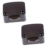 2x Türkontaktschalter Schrank Schalter Kontaktschalter 2A 250V Truhenschalter Türschalter für Möbeltür Taster Möbelschalter Lichtschalter | braun