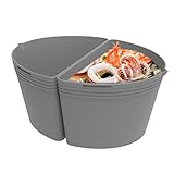 Trennwände Für Slow Cooker, Easyjoy Für Crock Pot Liner, Wiederverwendbare Silikon-Slow Cooker-Einsätze, Spülmaschinenfest, BPA-frei, Leicht Zu Reinigender Kochtopf, Auslaufsicher Für Küche, Restauran