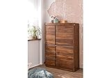 MASSIVMOEBEL24.DE Massivholz Highboard Sheesham Möbel Palisander Sydney #102