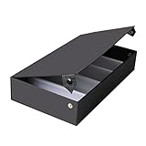 Abaodam Brillen-Aufbewahrungsbox Organizer Mit Deckel Aufbewahrungswürfel Mit Deckel Gläser Mit Deckel Leder-Uhrenbox Schmuck Uhren-Organizer Brillen-Vitrine Brillen-Organizer