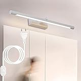 Badezimmer-LED-Kosmetikspiegelleuchte mit Stecker und Kabel, Badezimmer-Make-up-Frontbeleuchtung, 4000K neutrales Licht, Spiegelleuchte, Wandleuchte, energiesparend, 12 W/66 cm Everything is fine