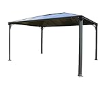 Palram Martinique 4300 Gartenpavillon: Höchst widerstandsfähig, Hardtop Pavillon 430 x296 cm. Robuste Aluminiumkonstruktion Mit Dach Aus Polycarbonat. Ideal Als Freistehende Überdachung