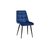 Fabryka Mebli Idźczak Ecksofa Stuhl Koral Esszimmerstuhl Polsterstuhl Designerstuhl Wohnzimmerstuhl - Wohnzimmer, Esszimmer Modern Design (Blau)