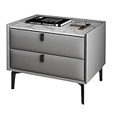 AINSTE Nachttisch Nachttisch Licht Luxusfarbe Minimalistische Nachttisch Kleine Haushaltsaufbewahrung Nachttisch Lagerung mit Schublade Nachttisch Nachtschrank (Size : 19.6inch)
