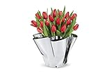 Philippi - Margeaux Vase - Edelstahlvase von Hand gefaltet - ideal für Tulpen, Rosen, Dekoobjekt