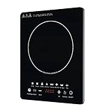 yilin Tragbares Induktionskochfeld 8Temp Touch Burner Cooker Countertop Burner Induction HotPlate Low Noise 2200W Sensor EU PLug