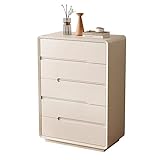 GRFIT Kommode Schrank Kommode mit 5 Schubladen for Schlafzimmer, Wohnzimmerkommode mit 5 Schubladen, weiße Kommode, hohe Kommode aus massivem Holz Beistellschrank