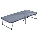 BOWCOM Gästebett Klappbettrahmen mit Komfortschaumkapazität Twin Rollaway Bett Proteable Camping Kinderbett für Gäste für Büro -Haus -Nickerchen 185X70X35cm