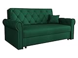 Mirjan24 Sofa Viva Roma III mit Schlaffunktion, 3 Sitzer Polstersofa mit Bettkasten inkl. Kissen, Schlafsofa, Bettsofa, Sofagarnitur, Farbauswahl, Wohnlandschaft (Kronos 19)