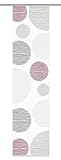 Home Fashion 87533-756 Schiebevorhang Digitaldruck Borden, Seidenoptik, 245 x 60 cm, Bordeaux