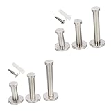 Cabilock 6 Stück Edelstahl-Haken Landhaus-Dekoration Rustikale Garderobe Makramee-Regal Wandbehang Einzelne Eisenhaken Bademantelhaken Metall-S-Haken Wandaufhänger