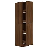 vidaXL Apothekerschrank Braun Eichen-Optik 30x42,5x150cm Holzwerkstoff