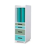 Büroschrank/Aktenschrank Multifunktionsaktenschrank aus Holz Bürolagerschrank Haushalt Mehrschichtige Drawer Mobile Storage Cabinet Office Data Cabinet Vertikale Ablageschränke (Color : C)