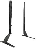 RICOO TV Standfüße Universal Halterungen Fernseher Ständer Bildschirm Halterung Stand FS512 Höhenverstellbar Fernsehständer für 30-65 Zoll bis 40 Kg, Max. VESA 800x400, TV Standfuß Flach Curved