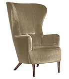 Max Winzer Sessel Liane Samtvelours Sand