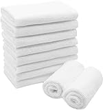 ZOLLNER 10er Set Seiftücher, Waschlappen, 30x30 cm, Baumwolle, weiß