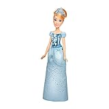 Disney Prinzessin Schimmerglanz Cinderella Puppe, Modepuppe mit Rock und Accessoires, Spielzeug für Kinder ab 3 Jahren