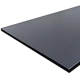 Ergotopia® Tischplatte Schwarz 120 cm, robuste Schreibtischplatte ideal für höhenverstellbare Schreibtische - Holzplatte gefertigt in Deutschland - 25 mm Bürotischplatte