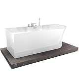 Badewanne NOVA CORNER PLUS Acryl weiß - Einbau links - Inkl. Siphon, Mit Vormontage , Mit Wannenarmatur 6080 Chrom