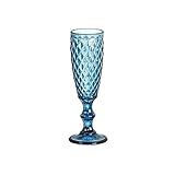 NOGRAX Weinglas, farbiges, hohes Champagnerglas, geprägter Saftbecher Gläser (Color : 1)