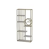 Bücherregal-Organizer Home Kombination Bücherregal Metall Regal Büro Mehrschichtige Ausstellungsstand Wohnzimmer Partition Dekoration Rack Unabhängiges Bücherregal ( Color : B , Size : 120*30*200cm )
