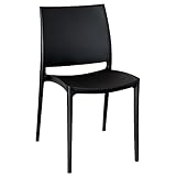 okAffareFatto di Zimbardi Costanza Stuhl altea aus Kunststoff, Farbe schwarz Modell Komfort