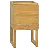 XIAOGUANG Badschrank, Badezimmerschrank, Vorratsschrank, Badezimmer Möbel, Allzweckschrank, Aufbewahrungsschrank, 45x45x75 cm Massivholz Teak